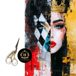 Women’s History Month Queen Decoupage Tissue Paper