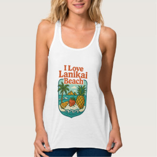 Women’s i love Lanikai Beach  Tank Top