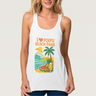 Women’s i love Poipu Beach Park Tank Top