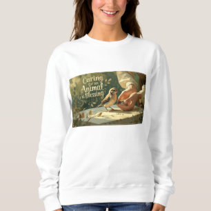 Women’s Long Sleeve Shirt – “Caring for Animals is