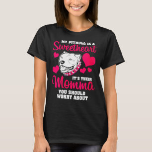 Women S Love Pitbull Funny Pitbull Dog T-Shirt