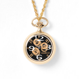 Women"s Oversized Two-Tone Bracelet Watch