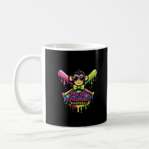 Women’s Party Animals Baseball Funny Monkey Coffee Mug