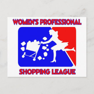 Women’s Professional Shopping League Postcard