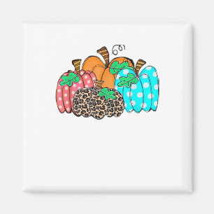 Women’s Pumpkin Leopard Print Graphic It’s Fall Y’ Magnet