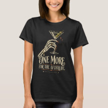 Women’s Skeleton Martini Halloween Shirt