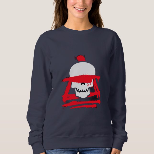 Women’s Skull Warrior Graphic Sweatshirt  (Front)