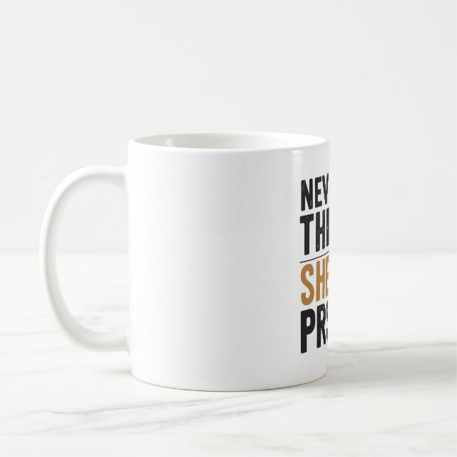 Women’s Strength & Equality Statement Tee Coffee Mug (Left)