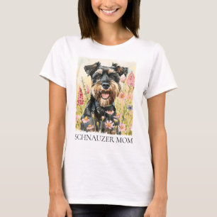 Women’s T-Shirt – Schnauzer Mum Watercolor Tee