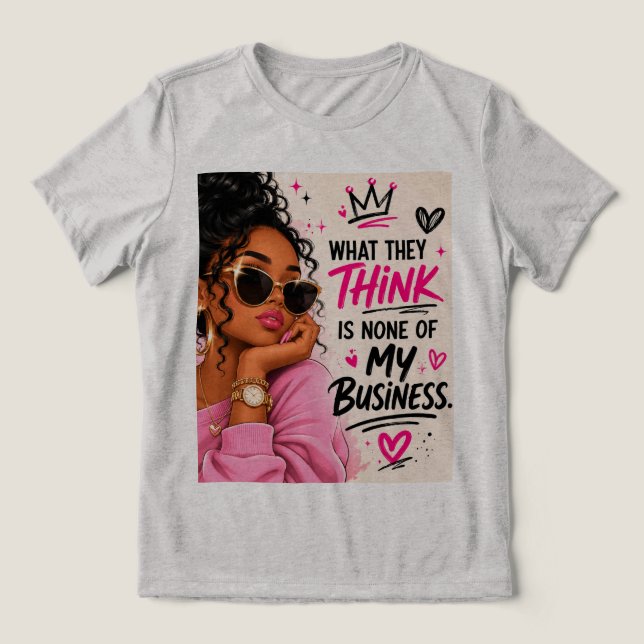 Women’s T-shirt  Tri-Blend Shirt (Design Front)