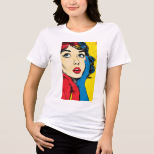 Women’s USA History Art Graphic T-Shirt Tri-Blend Shirt
