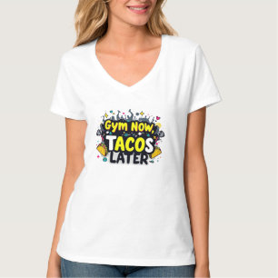 Women’s V-Neck T-Shirt – Workout Quote Tee