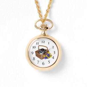 Women’s Watch – Cat in Basket