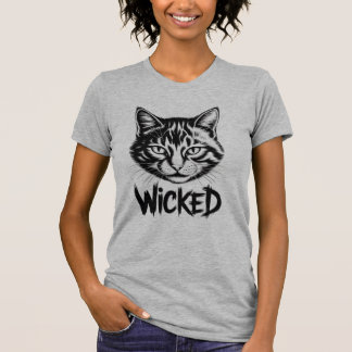 Women’s “Wicked” Cat T-Shirt – Cute & Edgy Graphic