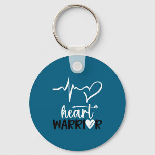 Women Shirt Heart Warrior Heart Disease Awareness Key Ring