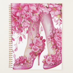 Women Shoes With Flowers Planner