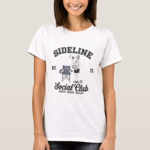 Women Sideline Social Club Soccer Mom Game Day _10 T-Shirt