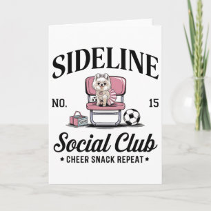 Women Sideline Social Club Soccer Mom Game Day _11 Card