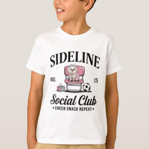 Women Sideline Social Club Soccer Mom Game Day _11 T-Shirt