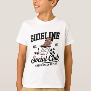Women Sideline Social Club Soccer Mom Game Day _2 T-Shirt
