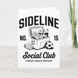 Women Sideline Social Club Soccer Mom Game Day _4 Card