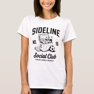Women Sideline Social Club Soccer Mom Game Day _4 T-Shirt