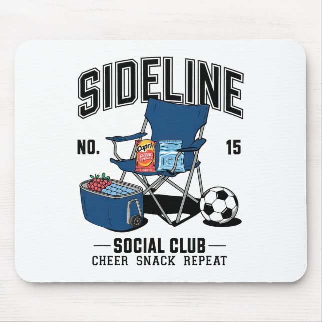 Women Sideline Social Club Soccer Mom Game Day _6  Mouse Pad (Front)