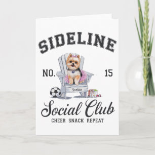 Women Sideline Social Club Soccer Mom Game Day _7  Card