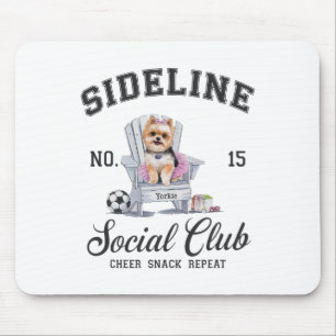 Women Sideline Social Club Soccer Mom Game Day _7 Mouse Pad