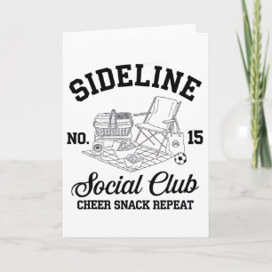 Women Sideline Social Club Soccer Mom Game Day _8 Card
