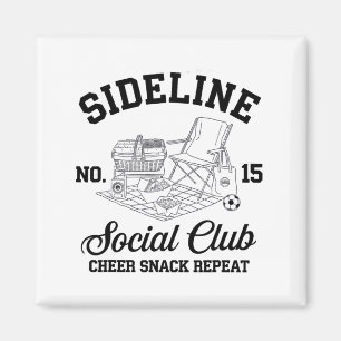 Women Sideline Social Club Soccer Mom Game Day 8 T Magnet