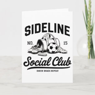 Women Sideline Social Club Soccer Mom Game Day Card