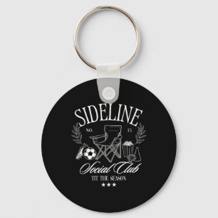 Women Sideline Social Club Soccer Mom Game Day For Key Ring