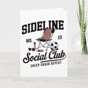 Women Sideline Social Club Soccer Mum Game Day _1 Card