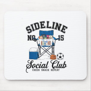 Women Sideline Social Club Soccer Mum Game Day _3 Mouse Pad