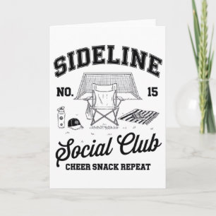 Women Sideline Social Club Soccer Mum Game Day Card
