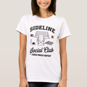 Women Sideline Social Club Soccer Mum Game Day T-Shirt