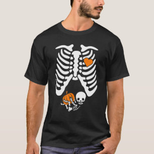 Women Skeleton S, Pregnancy Announcement Mum Hallo T-Shirt
