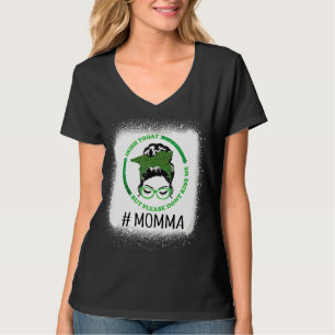 Women Skull Messy Bun Irish Today But Please Don't T-Shirt