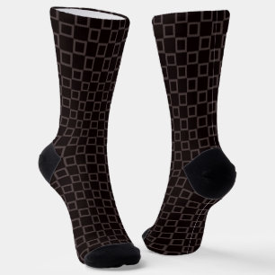 Women socks, Brown Caffee Latte classic design Socks
