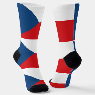 Women socks with flag of Czechia