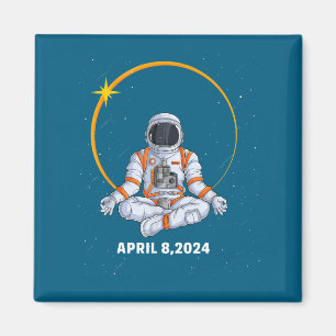 Women Solar Eclipse Astronaut Magnet