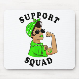 Women Sungles Bandanna Green Wear Mental Health Aw Mouse Pad