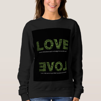 Women sweatshirt - black with Love print