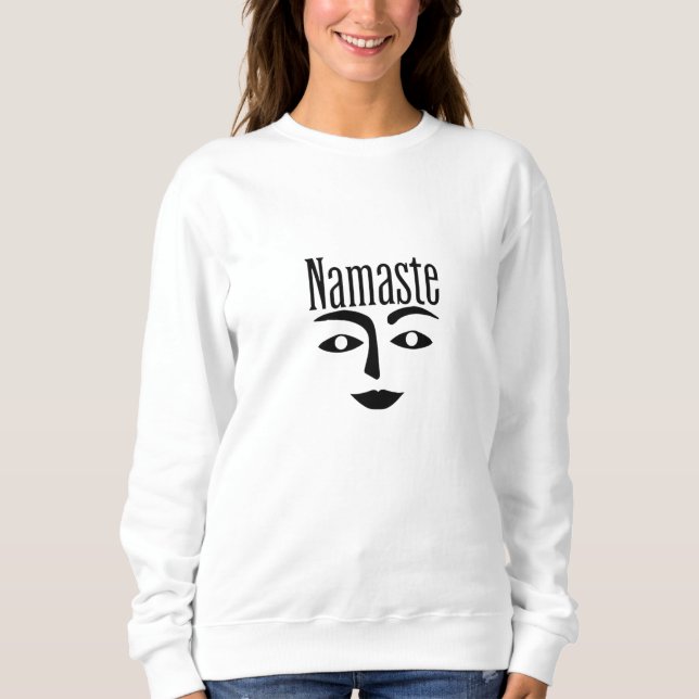 women sweatshirt "Namaste Women's Sweatshirt -Indi (Front)