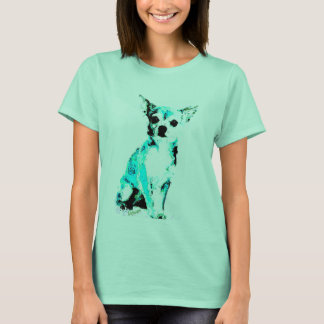 Women T-shirt Blue Chiwawa