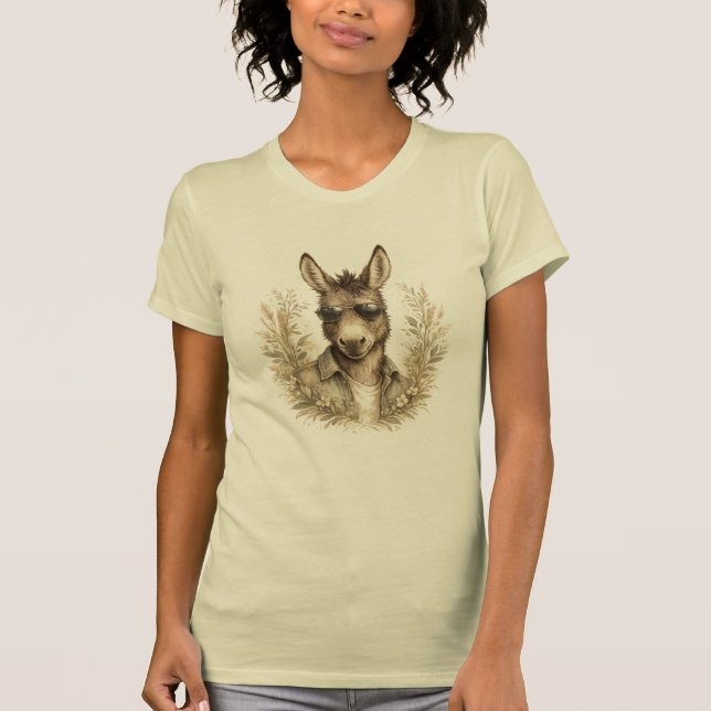 Women T-Shirt Cool Donkey (Front)