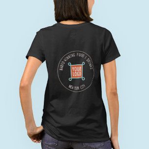 Women T-Shirt with Custom Logo on Back or Front