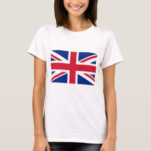 Women T Shirt with Flag of United Kingdom