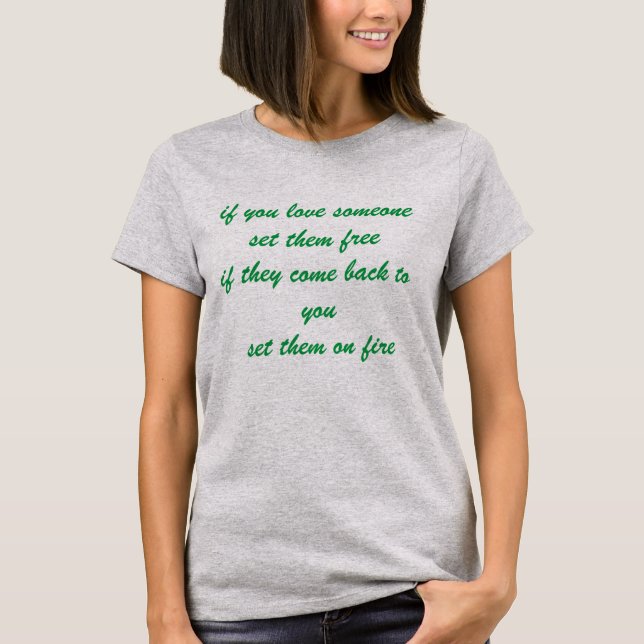 women t-shirt witty quote (Front)